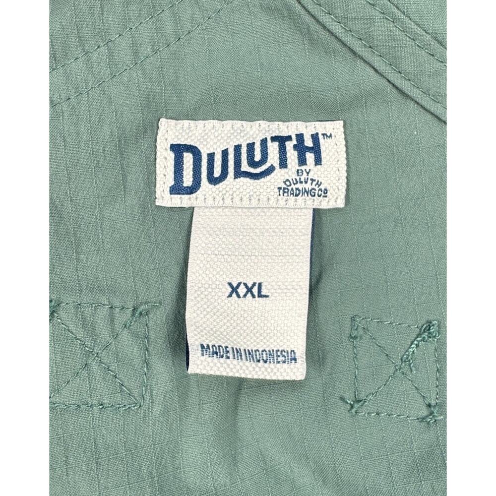 Duluth Trading Co Heirloom Gardening Overalls Womens XXL Green Ripstop Shorts - Picture 5 of 6